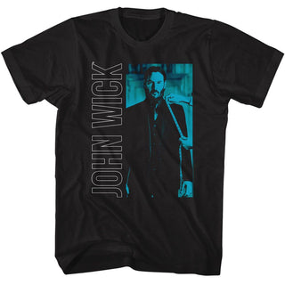 John Wick John Wick Vertical Text Rectangle 2 Adult T-Shirts