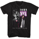 John Wick-John Wick Triple Wick-Black Adult S/S T-Shirt - Black
