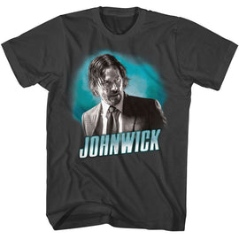 John Wick-John Wick Cloudy-Smoke Adult S/S T-Shirt - Smoke