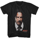 John Wick-John Wick Large With Logo-Black Adult S/S T-Shirt - Black