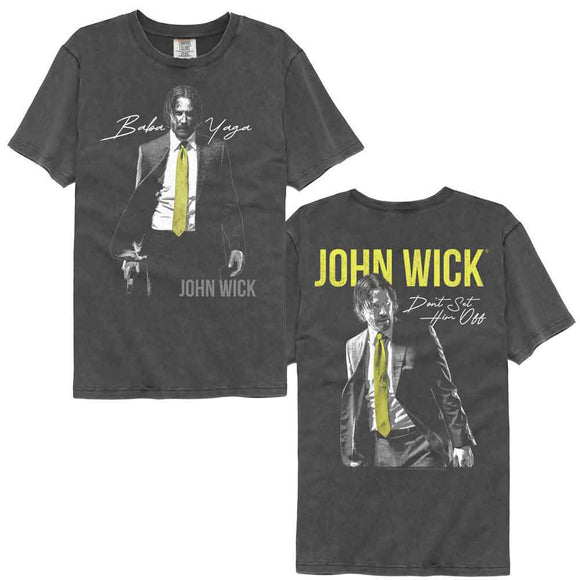 John Wick-John Wick Baba Yaga Set Off-Pepper Comfort Color Adult S/S T-Shirt ***F&B***-S - Pepper