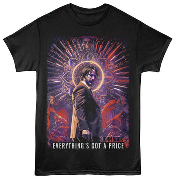 John Wick-John Wick Everythings Got A Price-Black Adult S/S T-Shirt - Black
