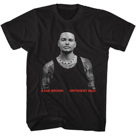 Kane Brown-Kane Brown Different Man-Black Adult S/S T-Shirt - Black