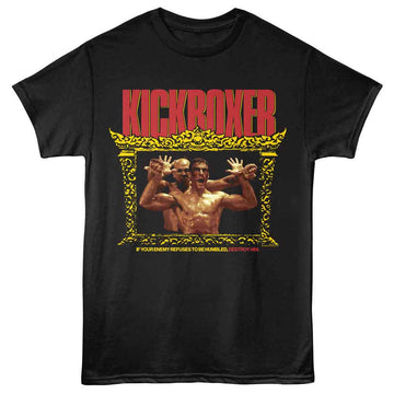 Kickboxer-Kickboxer Destroy Your Enemy-Black Adult S/S T-Shirt - Black