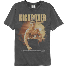 Kickboxer-Kickboxer Sunset Background-Pepper Comfort Color Adult S/S T-Shirt - Pepper