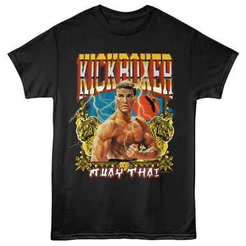 Kickboxer-Kickboxer Two Tigers-Black Adult S/S T-Shirt - Black
