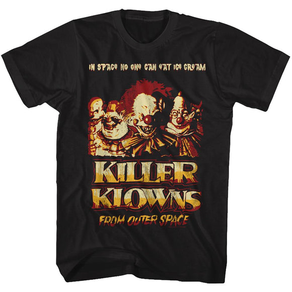 Killer Klowns-Killer Klowns-Black Adult S/S T-Shirt - Black