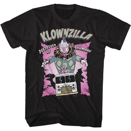 Killer Klowns-Klownzilla-Black Adult S/S T-Shirt - Black