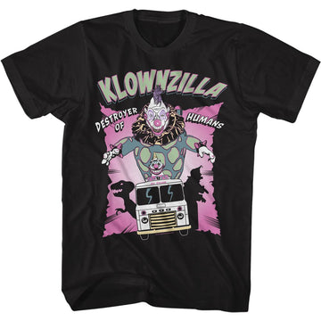 Killer Klowns-Klownzilla-Black Adult S/S T-Shirt - Black