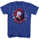 Killer Klowns-Rudy-Royal Adult S/S T-Shirt - Royal