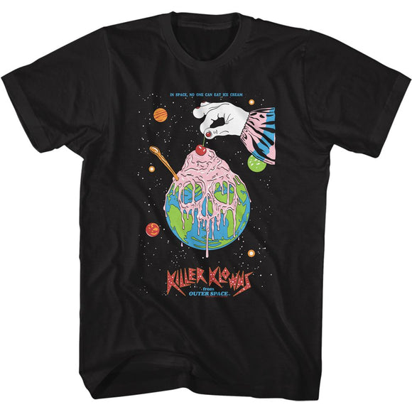 Killer Klowns-Cherry Top-Black Adult S/S T-Shirt - Black