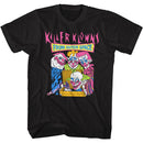 Killer Klowns-Pizza Deliveries-Black Adult S/S T-Shirt - Black