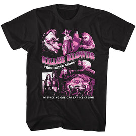 Killer Klowns-Killer Klowns Collage-Black Adult S/S T-Shirt - Black
