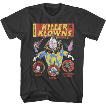 Killer Klowns-Comic Cover-Smoke Adult S/S T-Shirt - Smoke