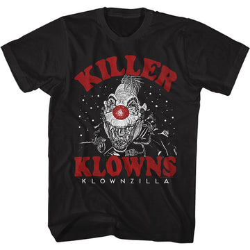 Killer Klowns-Klownzilla-Black Adult S/S T-Shirt - Black