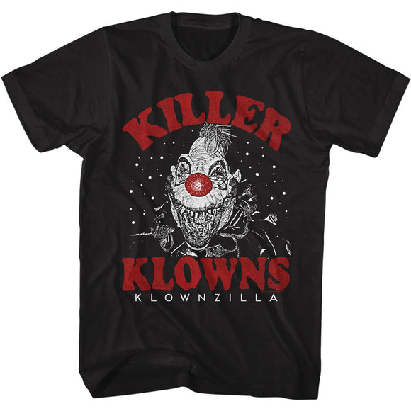 Killer Klowns-Klownzilla-Black Adult S/S T-Shirt - Black