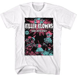 Killer Klowns-Killer Klowns Killer Komic-White Adult S/S T-Shirt - White