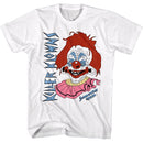 Killer Klowns-Rudy Headshot-White Adult S/S T-Shirt - White