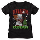 Killer Klowns-Killer Klowns Killer Kristmas-Black Ladies S/S T-Shirt - Black