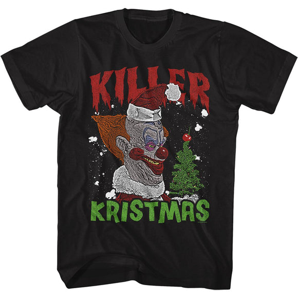 Killer Klowns Killer Kristmas Black Adult S/S T-Shirt S - Black