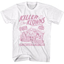 Killer Klowns-Killer Klowns Klown Flyer-White Adult S/S T-Shirt - White