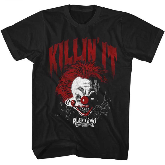 Killer Klowns-Killer Klowns Killin It-Black Adult S/S T-Shirt - Black