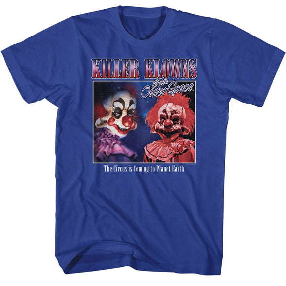Killer Klowns-Killer Klowns Glamour Shot-Royal Adult S/S T-Shirt - Royal