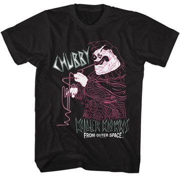 Killer Klowns-Killer Klowns Chubby-Black Adult S/S T-Shirt - Black