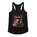 Killer Klowns-Killer Klowns Pretty Big Shoes To Fill-Black Ladies Slimfit Racerback-S - Black