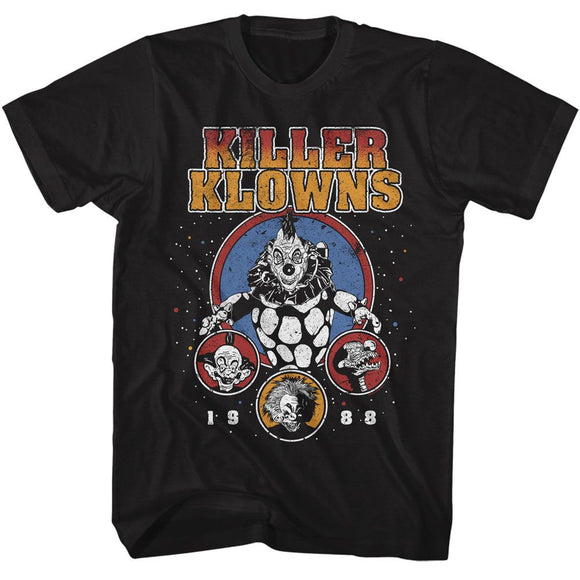 Killer Klowns-Killer Klowns 1988-Black Adult S/S T-Shirt - Black