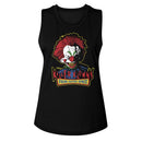 Killer Klowns-Killer Klowns Head And Logo-Black Ladies Muscle Tank-S - Black