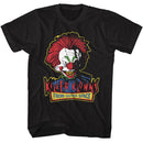 Killer Klowns-Killer Klowns Head And Logo-Black Adult S/S T-Shirt - Black