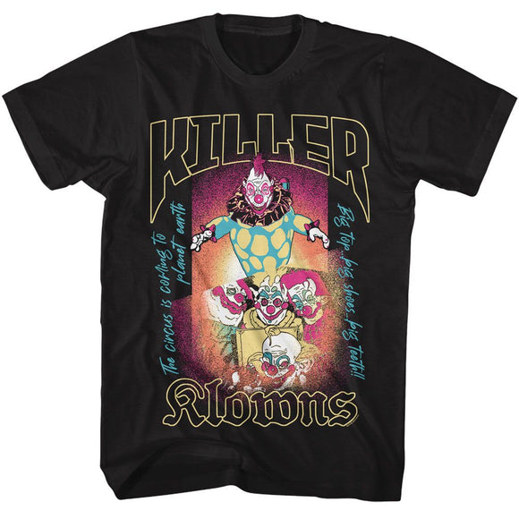 Killer Klowns-Killer Klowns-Black Adult S/S T-Shirt - Black