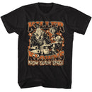 Killer Klowns-Killer Klowns Halloween Klowns-Black Adult S/S T-Shirt - Black