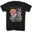Killer Klowns-Killer Klowns In Space No Ice Cream-Black Adult S/S T-Shirt - Black