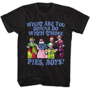 Killer Klowns-Killer Klowns Pies-Black Adult S/S T-Shirt - Black