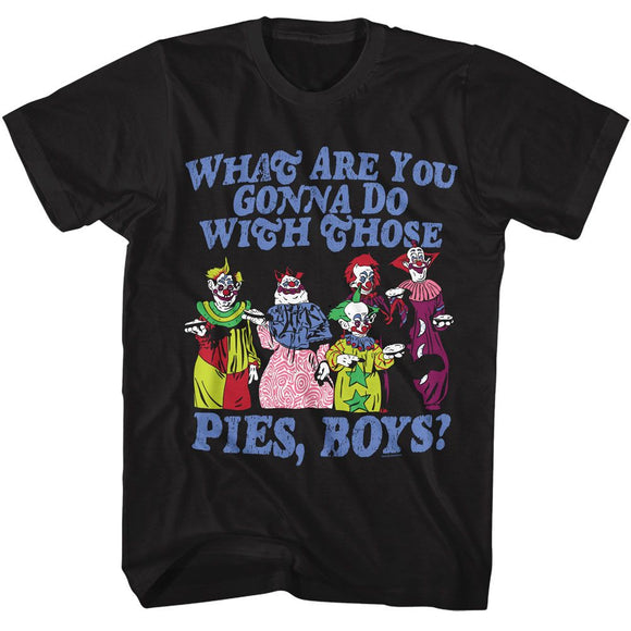 Killer Klowns-Killer Klowns Pies-Black Adult S/S T-Shirt - Black