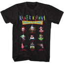 Killer Klowns-Killer Klowns And Stuff-Black Adult S/S T-Shirt - Black