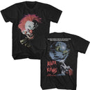 Killer Klowns-Killer Klowns Oversized Klown Head F B-Oversized Black Adult S/S T-Shirt ***F&B***-S - Black