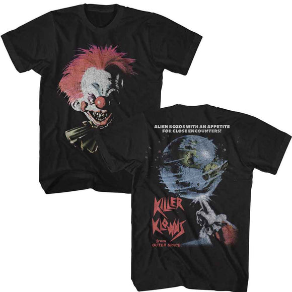 Killer Klowns-Killer Klowns Oversized Klown Head F B-Oversized Black Adult S/S T-Shirt ***F&B***-S - Black