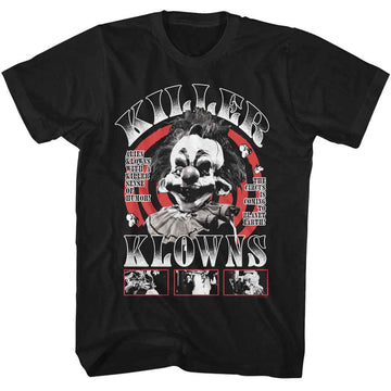 Killer Klowns-Killer Klowns Spiral-Black Adult S/S T-Shirt - Black