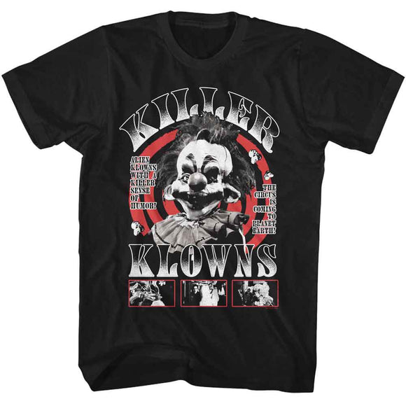 Killer Klowns-Killer Klowns Spiral-Black Adult S/S T-Shirt - Black