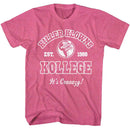 Killer Klowns-Killer Klowns Kollege-Retro Pink Heather Adult S/S T-Shirt - Retro Pink Heather