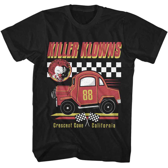 Killer Klowns-Killer Klowns Car-Black Adult S/S T-Shirt - Black