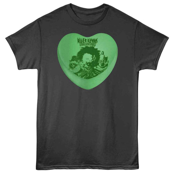 Killer Klowns-Killer Klowns Candy Heart-Smoke Adult S/S T-Shirt - Smoke