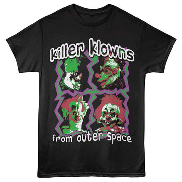 Killer Klowns-Killer Klowns Framed-Black Adult S/S T-Shirt - Black
