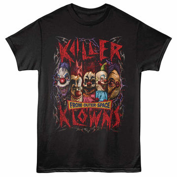 Killer Klowns Panels Black Adult T-Shirt
