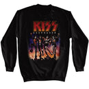 Kiss-Kiss Destroyer-Black Adult L/S Sweatshirt-S - Black