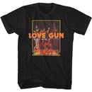 Kiss-Love Gun Japanese Txt-Black Adult S/S T-Shirt - Black