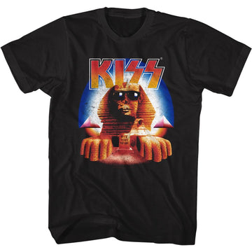 Kiss-Hits Sphinx-Black Adult S/S T-Shirt - Black